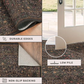 Hazo Haus low-pile rug feels soft underfoot and simplifies vacuuming.