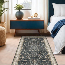 Hazo Haus machine-washable entryway rug for quick refreshes between uses