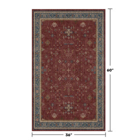 Hazo Haus rug with non-slip backing for secure footing on various floors.