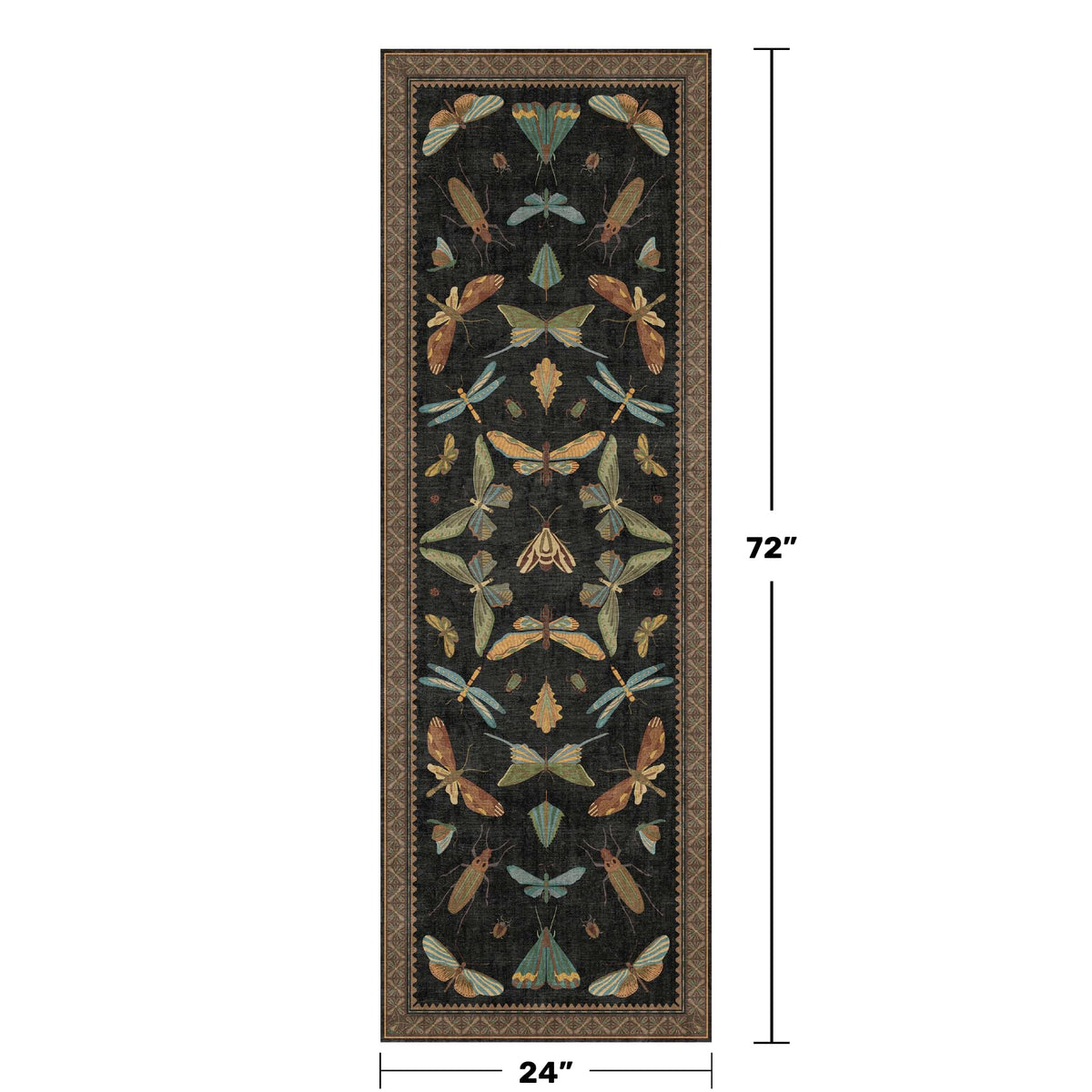 Hazo Haus rug with non-slip rubber backing for safe entryways