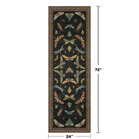 Hazo Haus rug with non-slip rubber backing for safe entryways