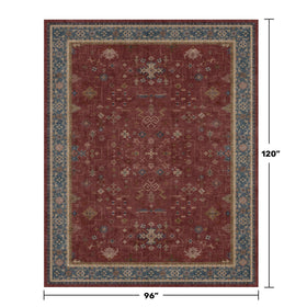 Hazo Haus Oriental 8x10 rug pattern detail with medallions and muted tones