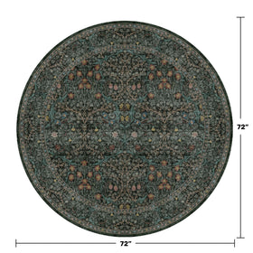 Hazo Haus rug with non-slip rubber backing for secure placement.