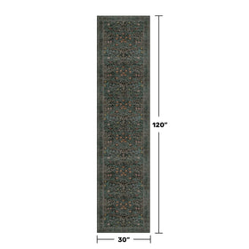 Hazo Haus vintage floral oriental motif rug enhances living spaces