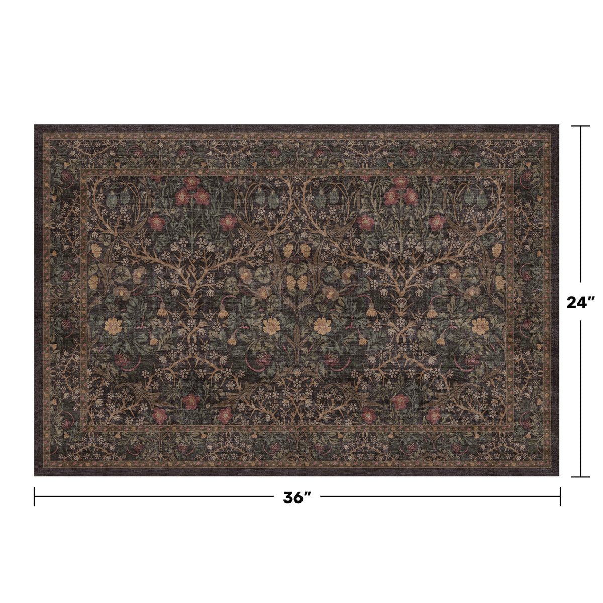Hazo Haus Washable 2x3 Entryway Rug keeps kitchen and bathroom floors clean and easy to maintain