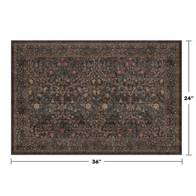 Hazo Haus Washable 2x3 Entryway Rug keeps kitchen and bathroom floors clean and easy to maintain