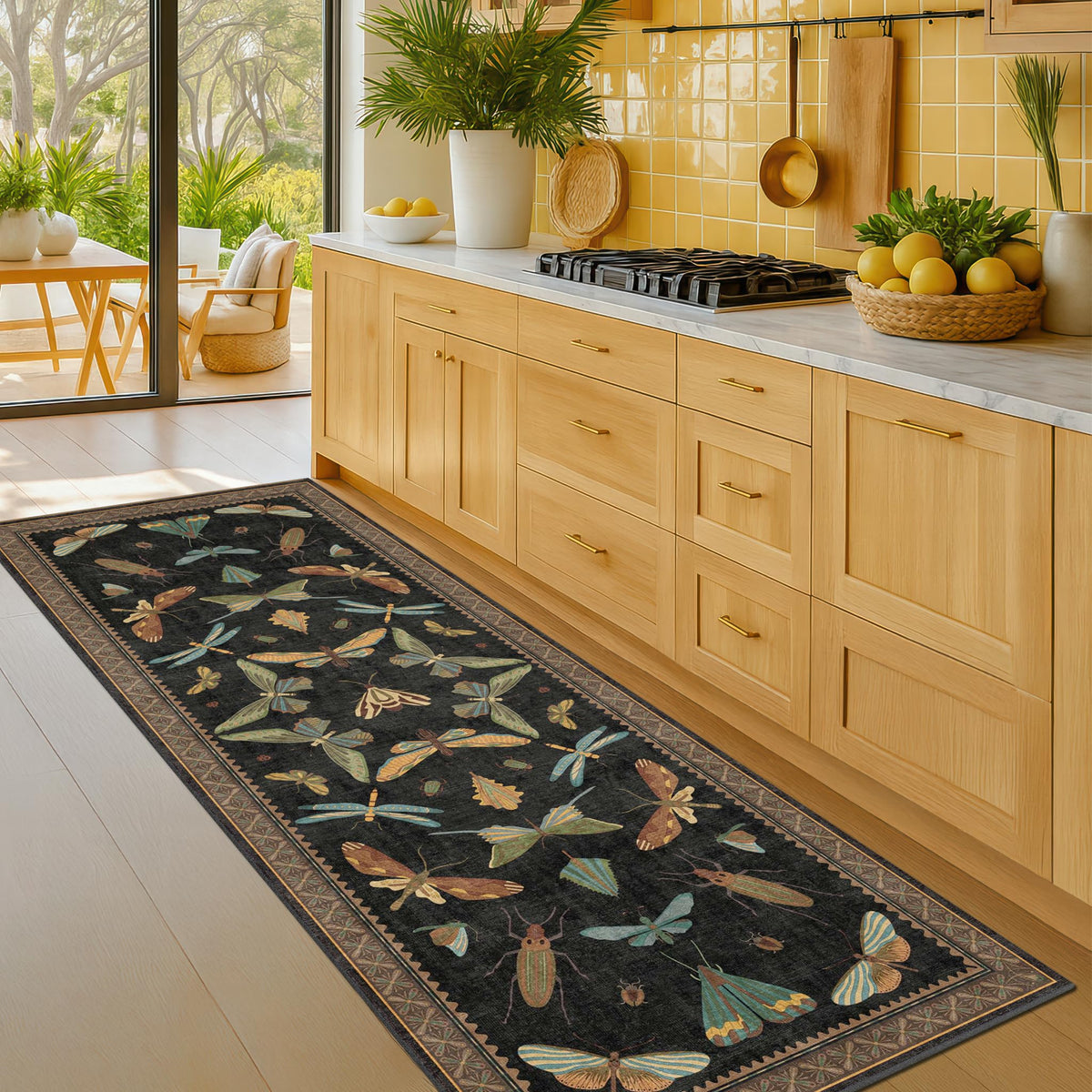 Hazo Haus washable textured rug for easy cleaning and quick refresh