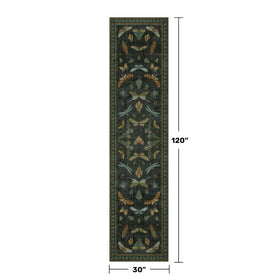 Hazo Haus vintage insect design rug enhances entryway decor with timeless charm.