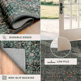 Hazo Haus kitchen-scene rug demonstrates versatile, low-pile design for busy homes