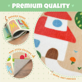 Hazo Haus machine-washable rug for quick cleaning after adventures.