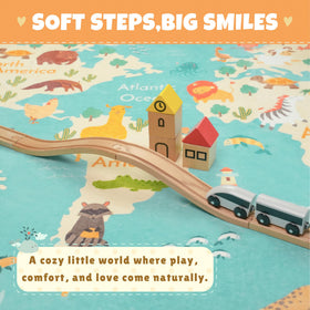 Hazo Haus ultra-soft surface provides gentle comfort for little feet.