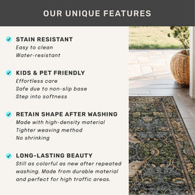 Hazo Haus compact 2x3 rug suitable for entryways, kitchens, baths