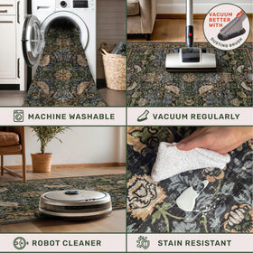 Hazo Haus low-pile rug offers soft underfoot feel and easy maintenance