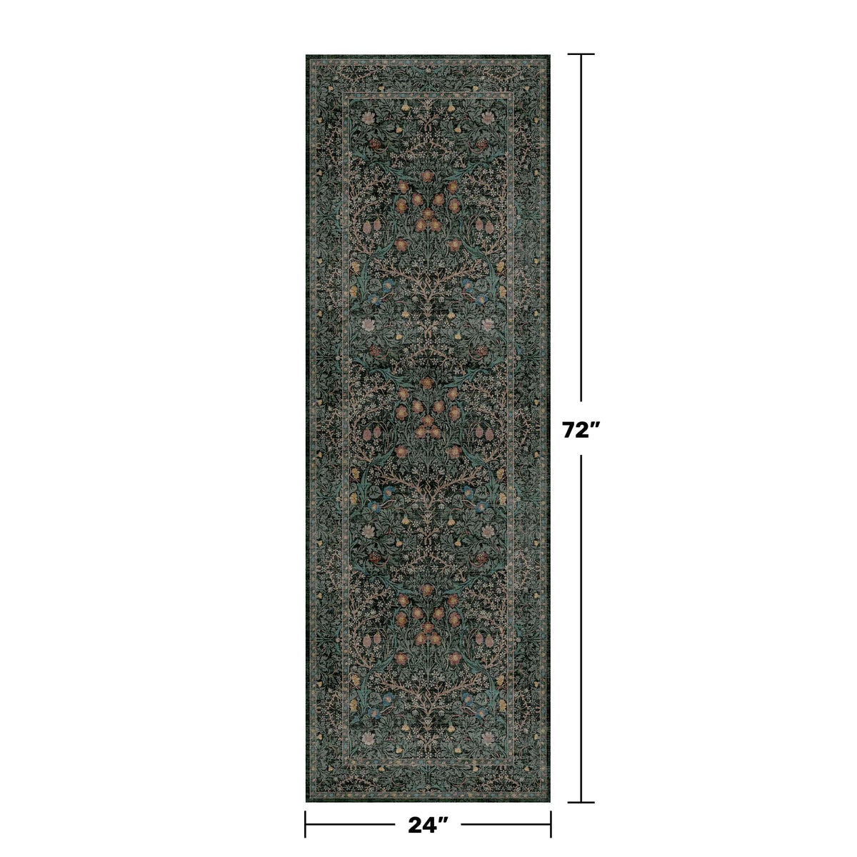 Hazo Haus rubber-backed bathroom runner provides stable grip on wet surfaces.