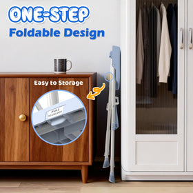HBTower Kids 2 Steps Stool blue dimensions and folds for transport.