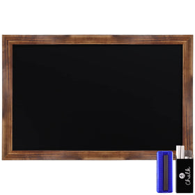 HBCY Creations rustic chalkboard torched brown frame, versatile spaces