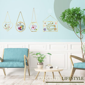 HBLEDOT hexagon pressed flower frame adds geometric flair for botanicals on walls.