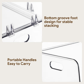 HBlife clear acrylic kids shoe rack multipurpose use for shoes and essentials.