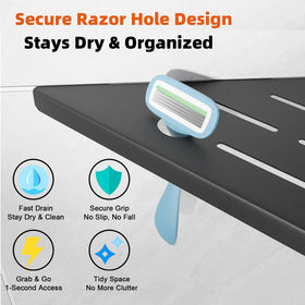 HBXS SUS304 stainless steel corner shelf resists rust in humid bathrooms