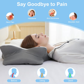 HBYGE slow rebound memory foam core keeps supportive shape overnight.