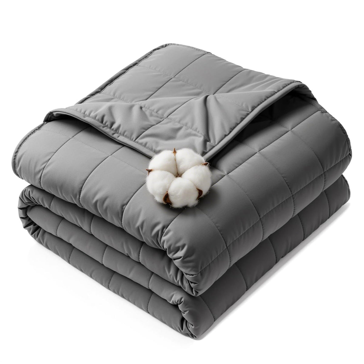 HCOIW weighted blanket close-up shows soft fabric for gentle contact.