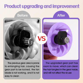 Hcxvtyx easy-clean brush attachment helps remove hair buildup after vacuuming sessions.