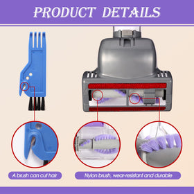 Hcxvtyx durable bristle brush for Shark Navigator improves fur pickup on carpets.