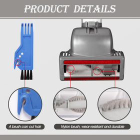 Hcxvtyx pet hair brush clean design helps maintain suction.