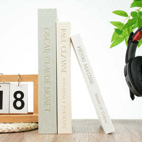 Hcyhcx decorative books arranged on a shelf for an elegant display