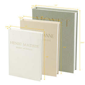 Hcyhcx gift-ready decorative book set for home décor enthusiasts