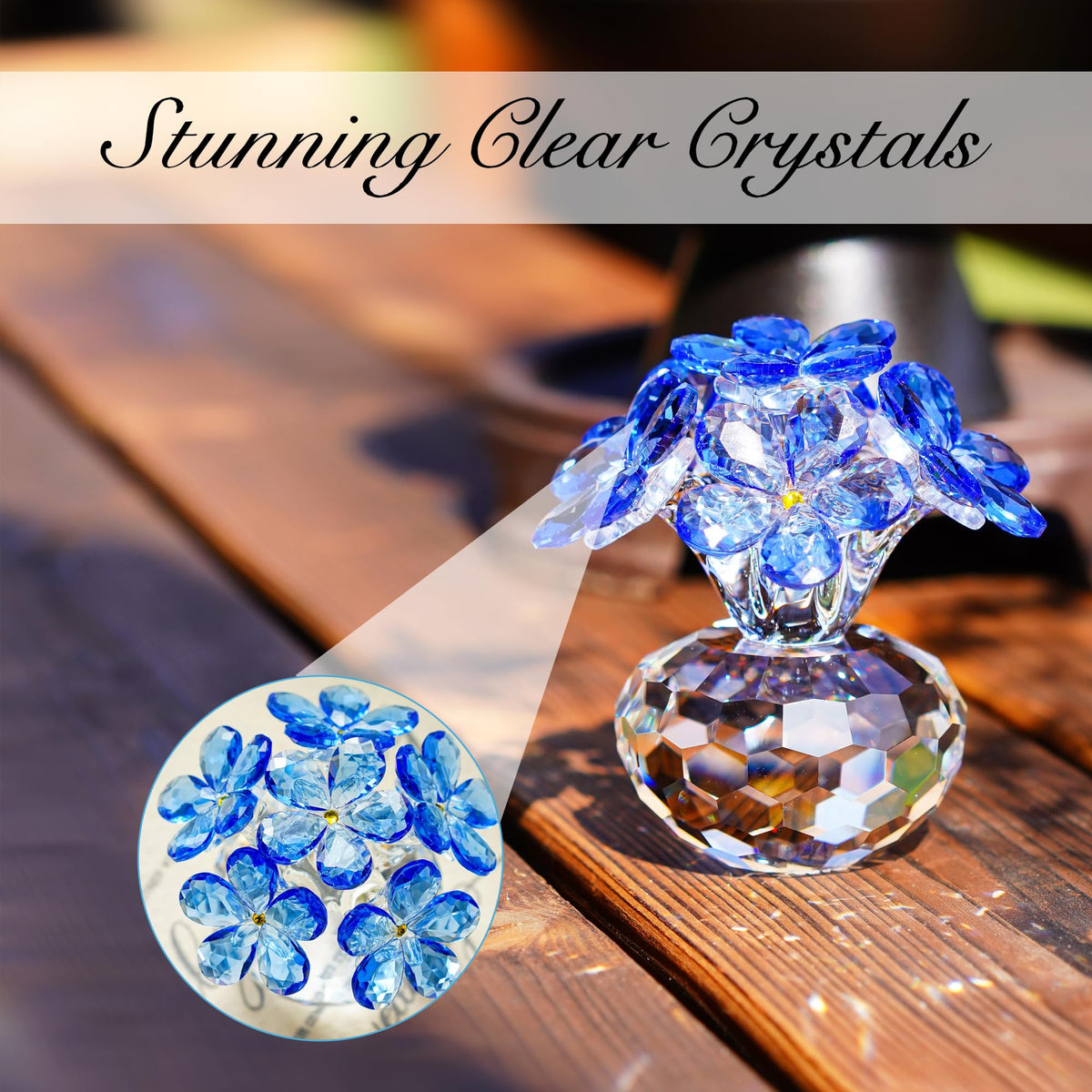 H&D HYALINE & DORA tabletop display idea elevates home or office decor.