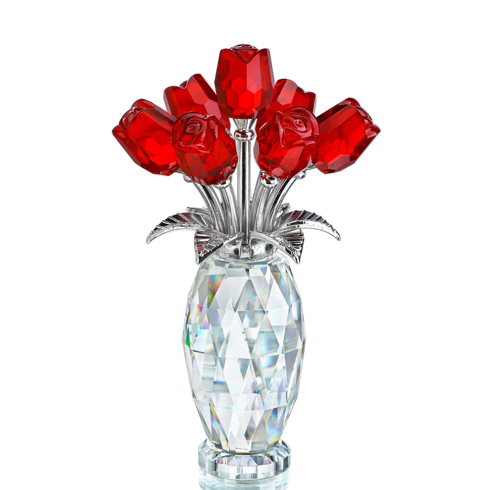 H&D Hyaline & Dora crystal rose bouquet adds timeless elegance to any room