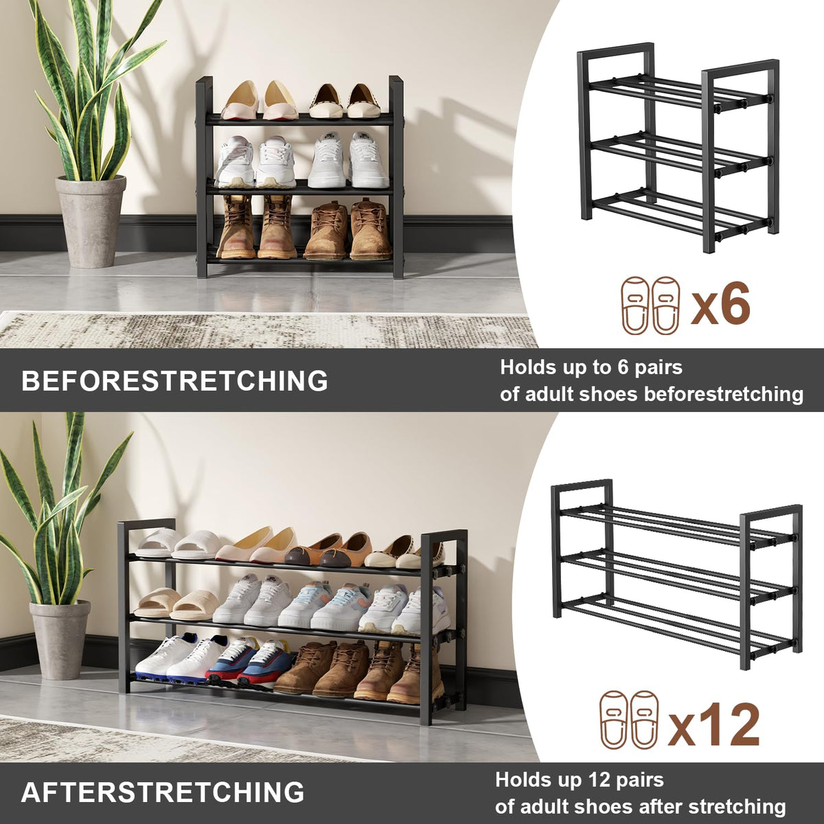 HDDTTZ adjustable width range 17 to 31 inches in doorway setup