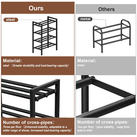 HDDTTZ adjustable-width rack in doorway demonstrating tool-free width changes.