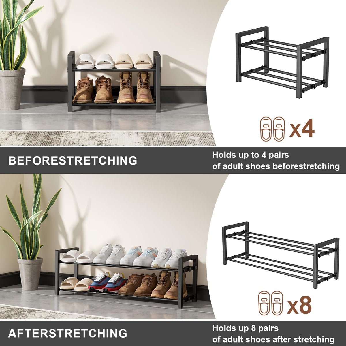HDDTTZ entryway setup demonstrates quick, tool-free assembly