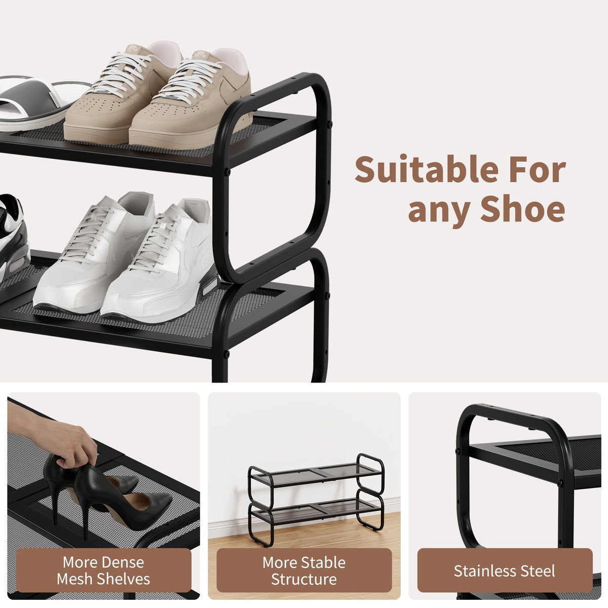HDDTTZ extendable shelves adapt to sandals and boots in any room