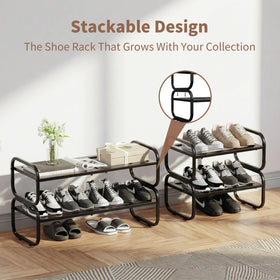 HDDTTZ space-saving shoe rack ideal for entryways and closets