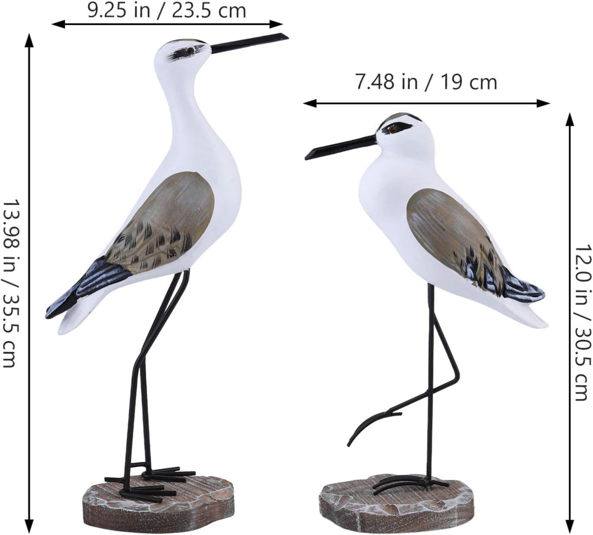 Detailed feather textures on HEALLILY seagull figurine showcase craftsmanship.