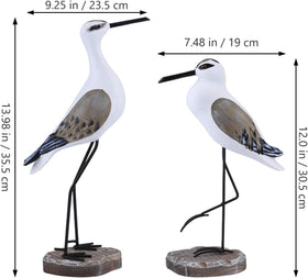 Detailed feather textures on HEALLILY seagull figurine showcase craftsmanship.