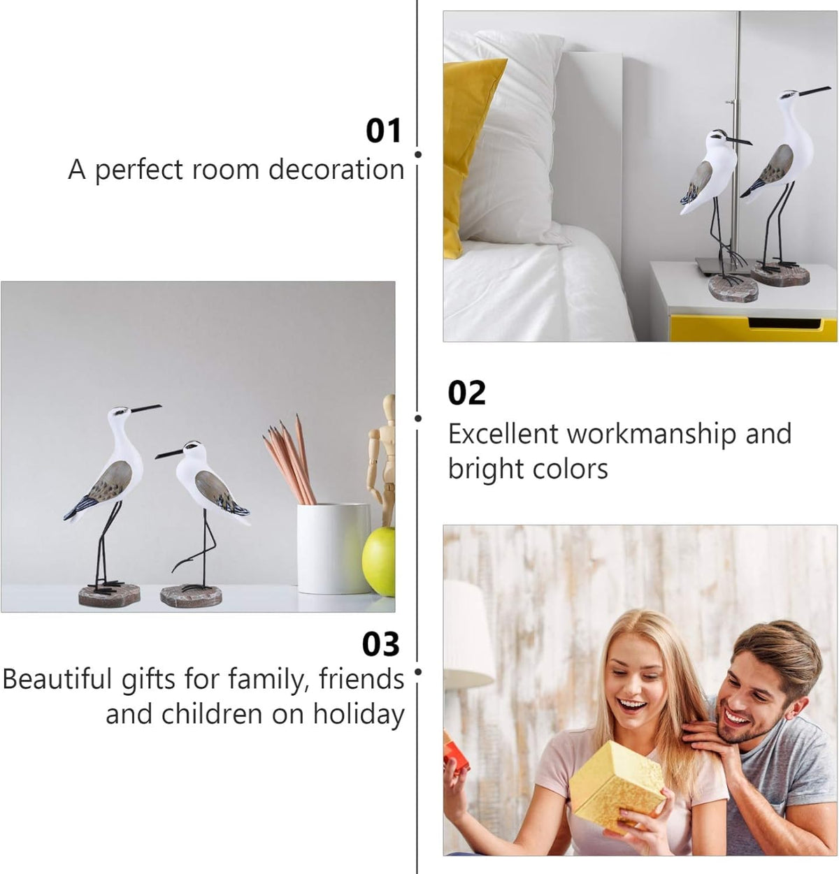 Durable coastal decor for living room or office.