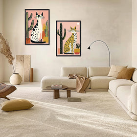 Heart Art frames arranged to create a stylish gallery wall concept
