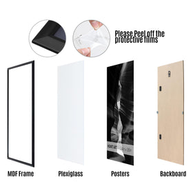 Frame with preinstalled hanging hardware from Heart Art for easy wall mounting