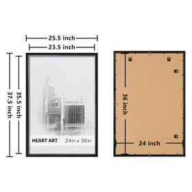 Plexiglass panel on Heart Art frame protecting artwork while staying clear