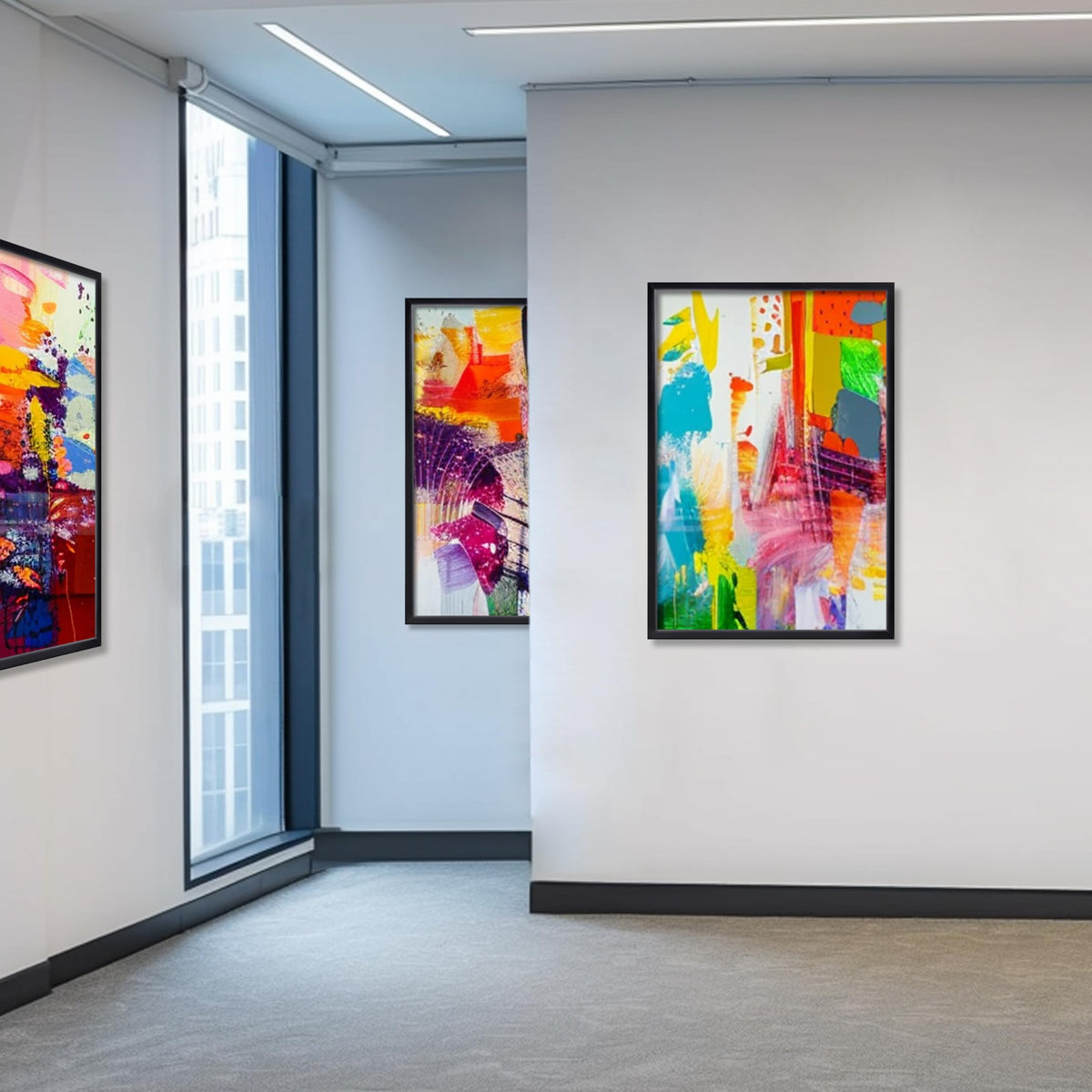 Heart Art 24x36 frame adaptable for vertical or horizontal wall layouts