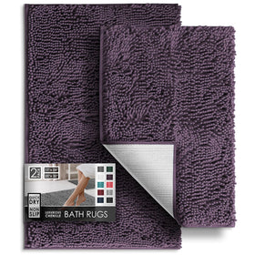 Hearth & Harbor chenille bath mat small 17x24 with plush loft for cozy footfall