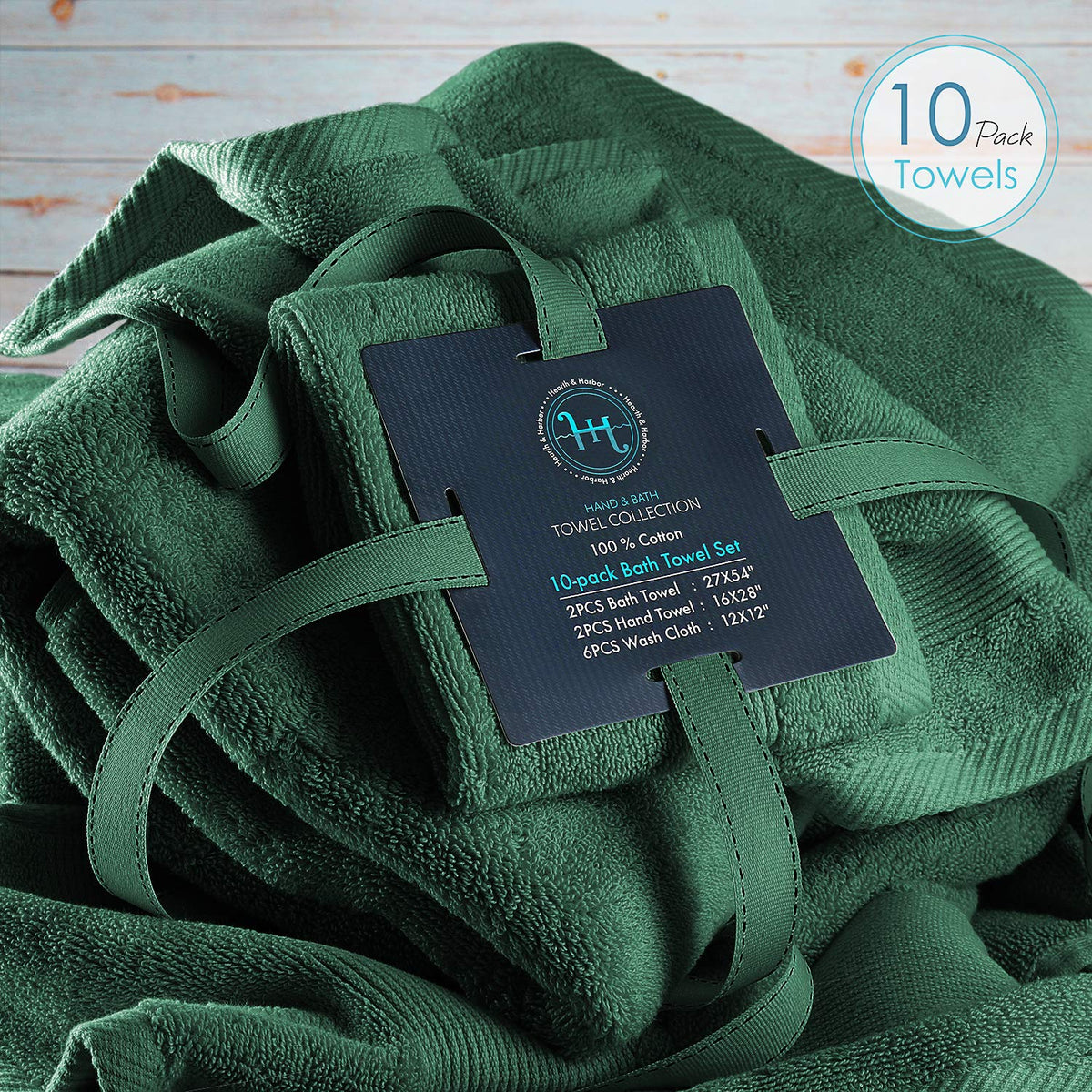 Hearth & Harbor hand towel 16x28, everyday comfort.
