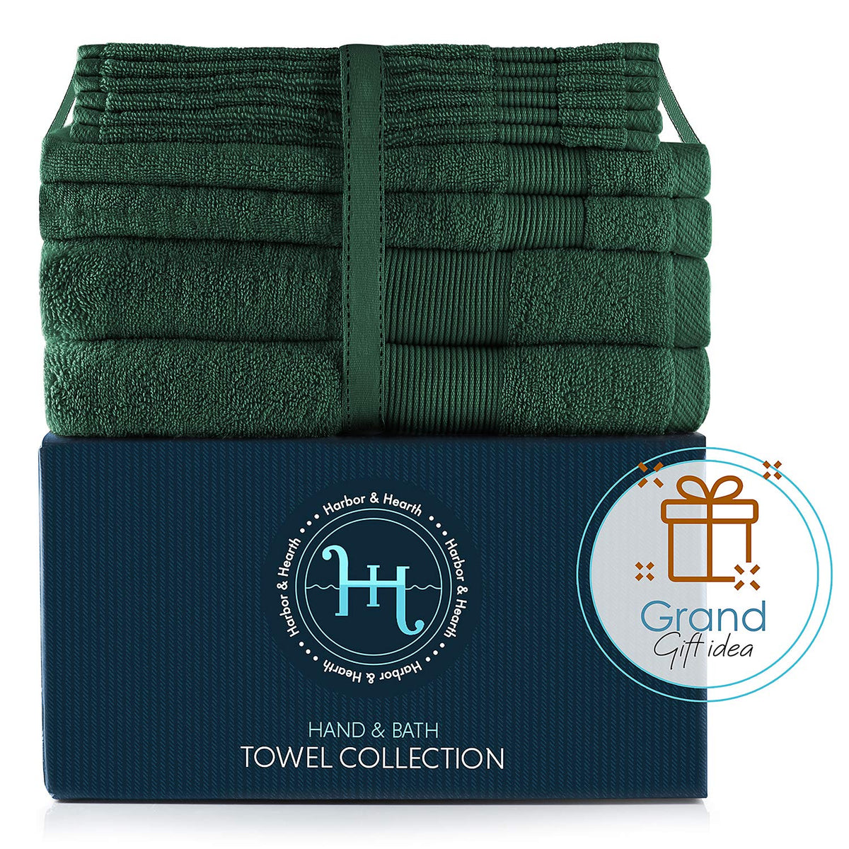 Hearth & Harbor towels machine washable, easy care routine.
