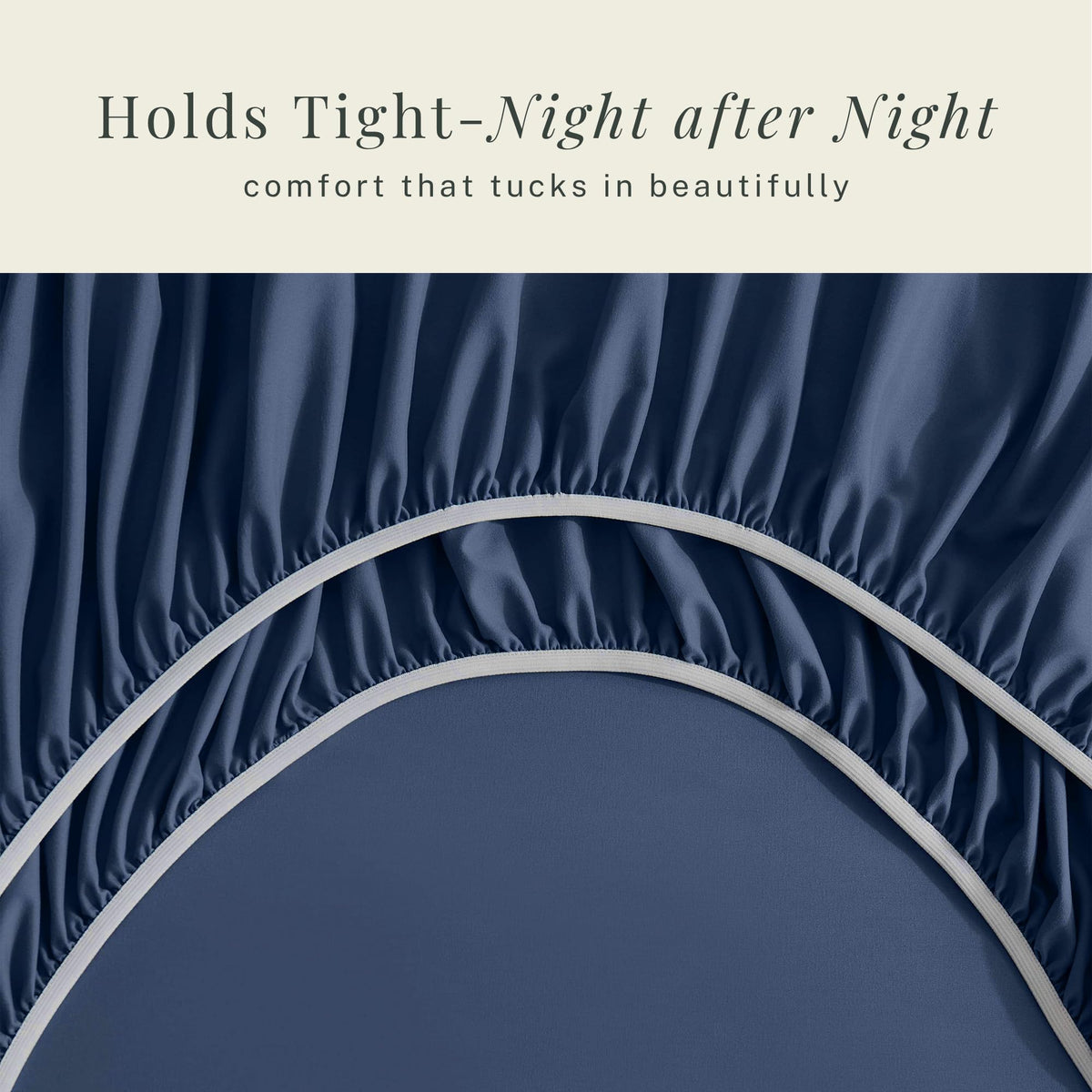 Hearth & Harbor navy pillow case 2 complements pillow support and easy care