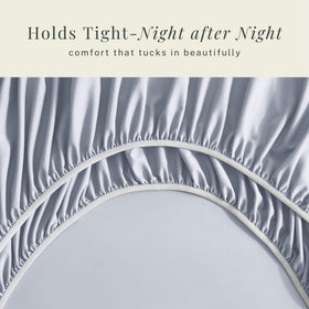 Hearth & Harbor ice blue pillowcases for a coordinated, wrinkle-resistant look