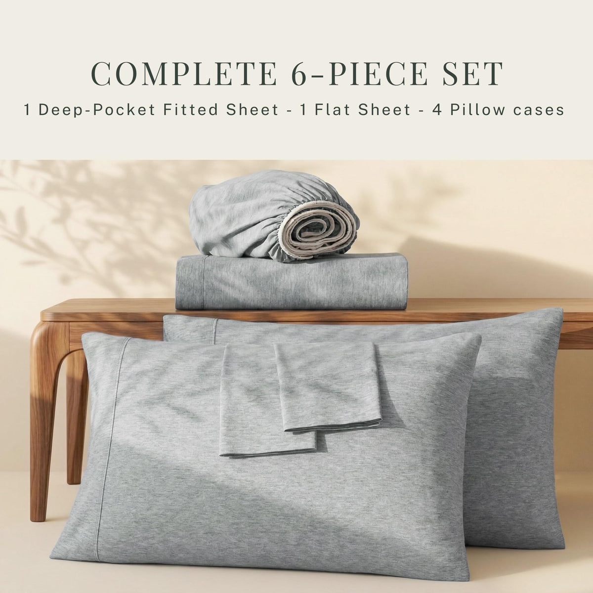 Hearth & Harbor deep-pocket design fits thick mattresses for a secure sleeping surface.